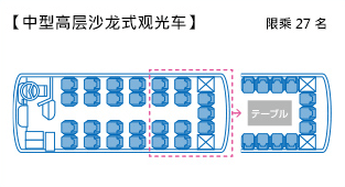 中型高層沙龍式觀光車 [定员27名]